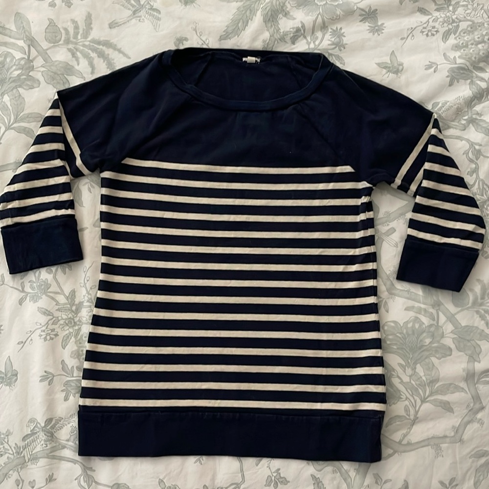 J.Crew striped crewneck, XS